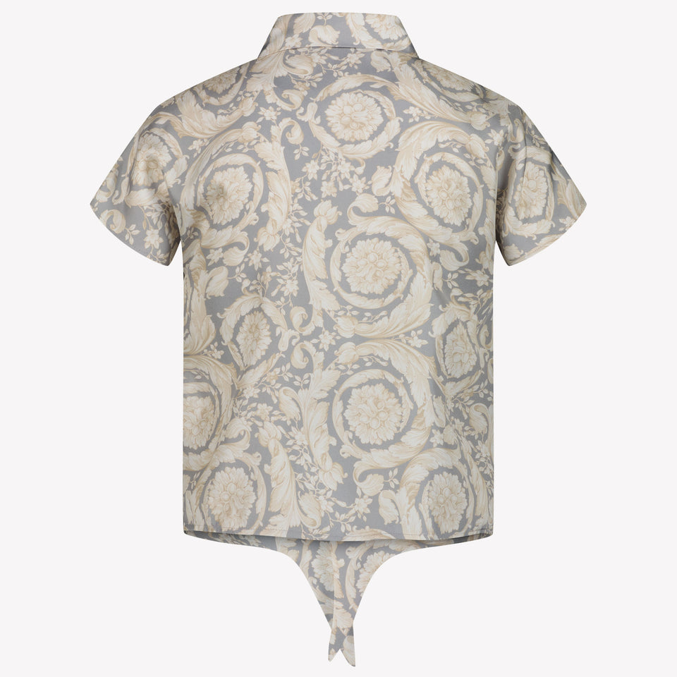 Versace Kinder Meisjes Blouse In Grijs