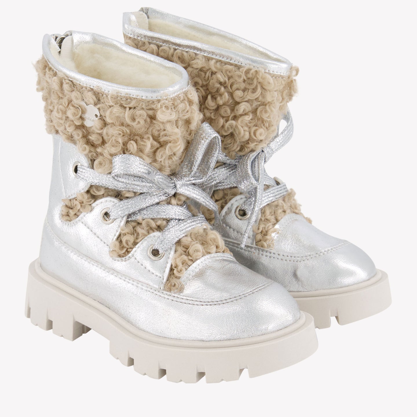 MonnaLisa Girls Boots Silver