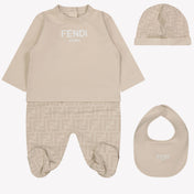 Fendi Baby unisex box suit Beige