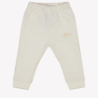 Malelions Baby Unisex Trousers Offwhite