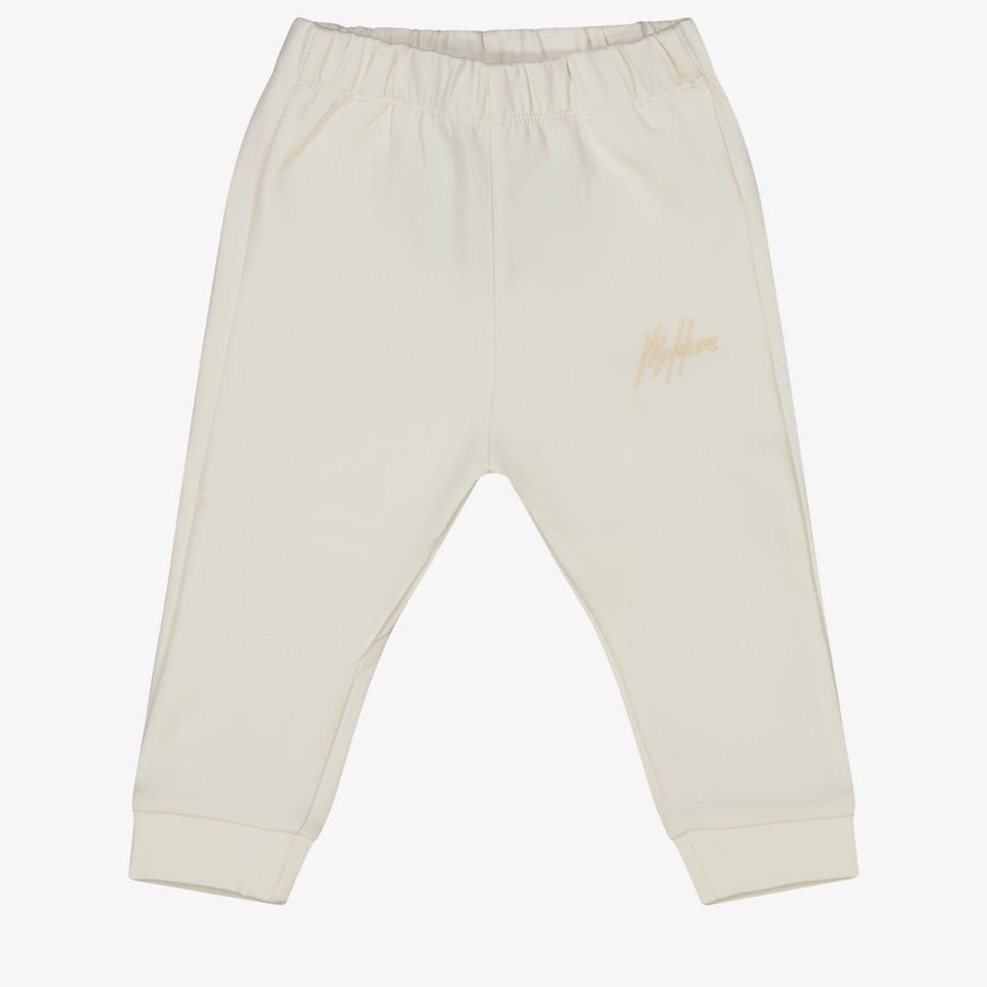 Malelions Baby Unisex Trousers Offwhite