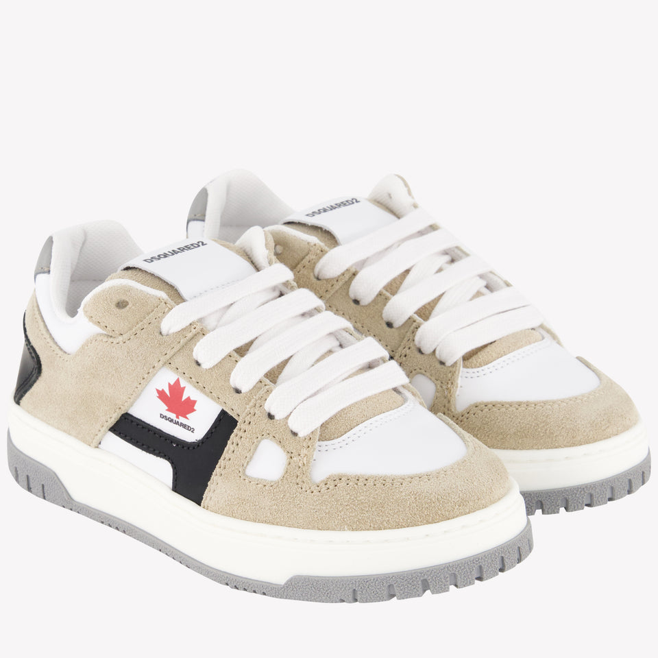 Dsquared2 Meisjes Sneakers In Beige