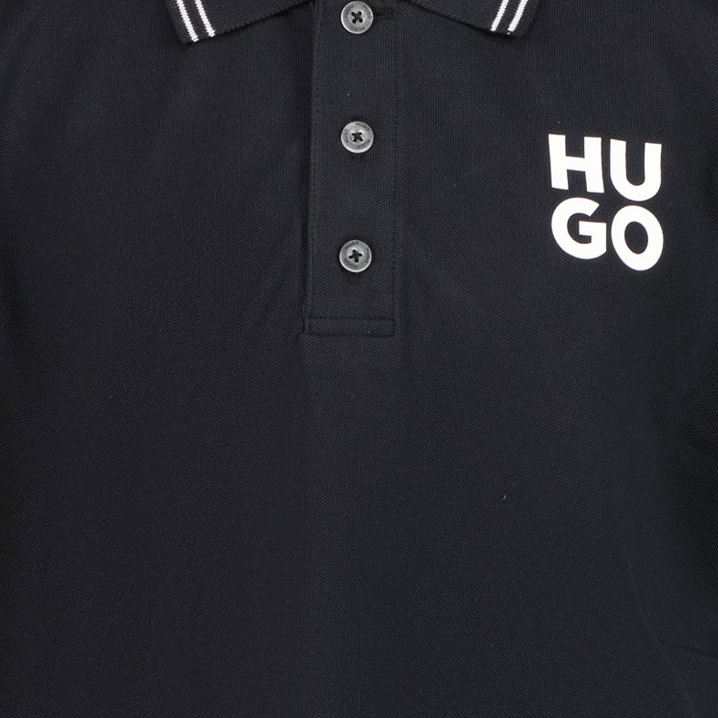 Hugo Children's Boys Polo Black