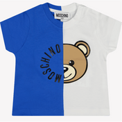 Moschino bebek unisex t-shirt kobalt mavisi