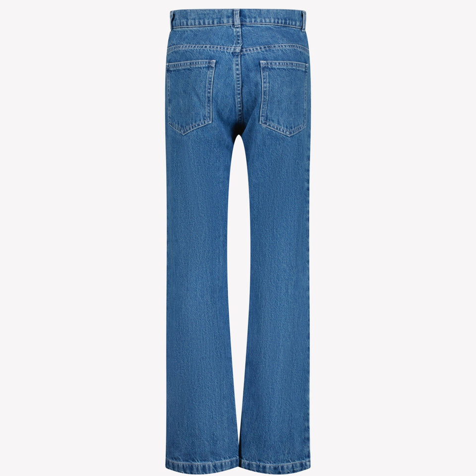 Fendi Kids Boys Jeans In Blue