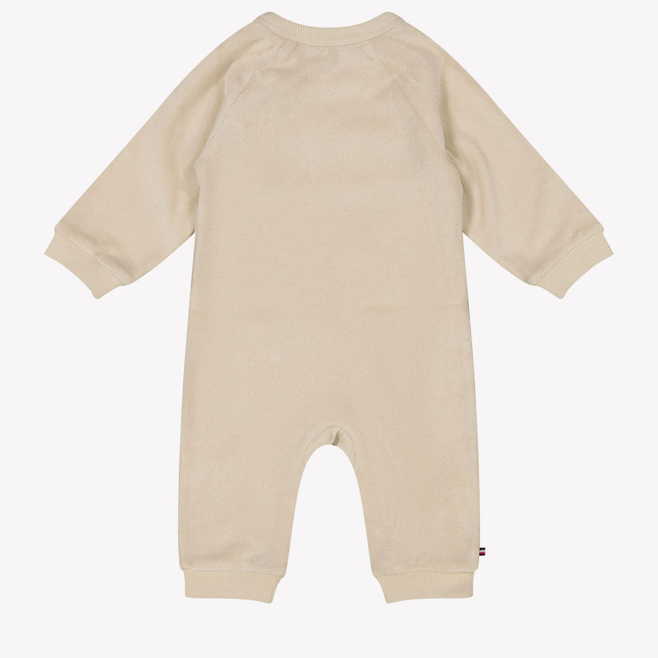 Tommy Hilfiger Baby Unisex Playsuit Light Beige