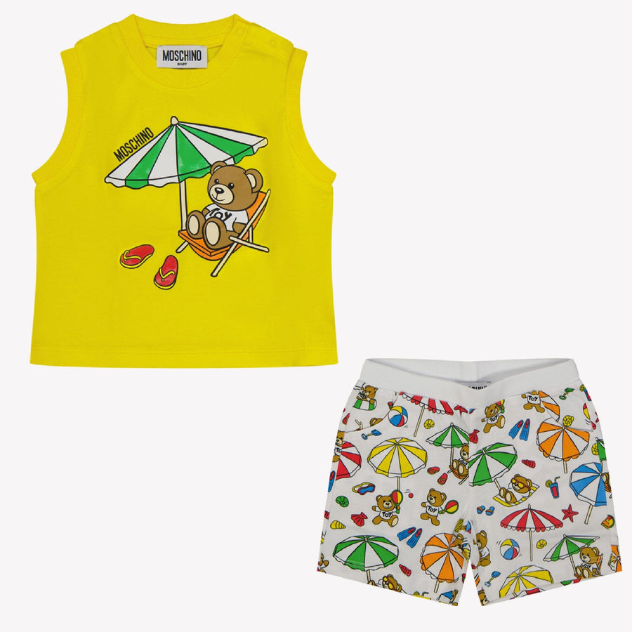 Moschino Baby Boys Set Yellow