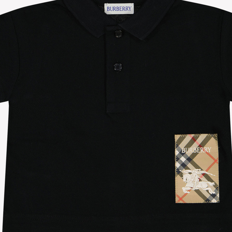 Burberry Johane baby boys polo in Black