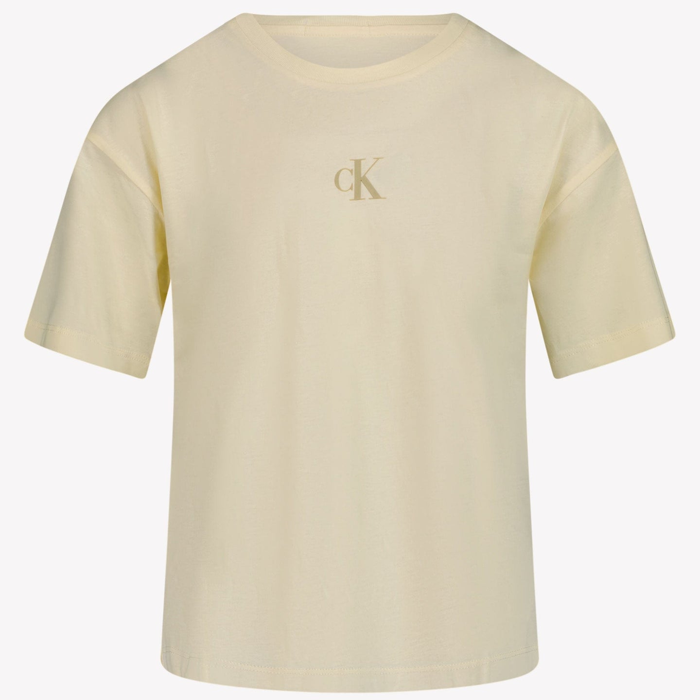 Calvin Klein Meisjes T-shirt Licht Beige 4Y