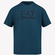 EA7 キッズ ボーイズ Tシャツ ペトロール