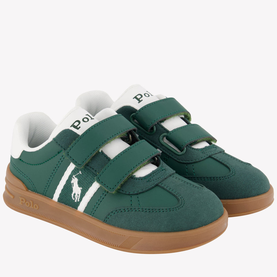 Ralph Lauren Heritage Court Jongens Sneakers Groen