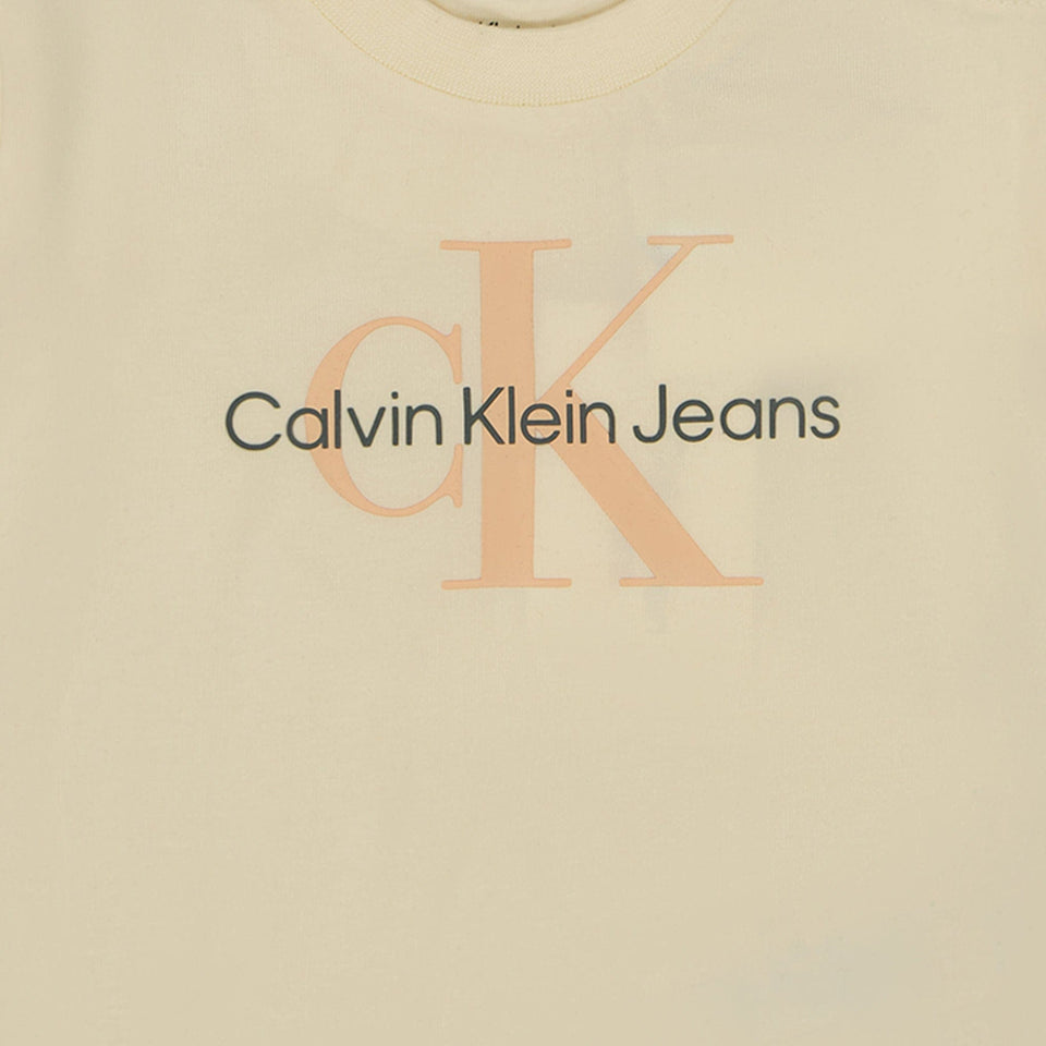 Calvin Klein Baby Jongens T-shirt Beige