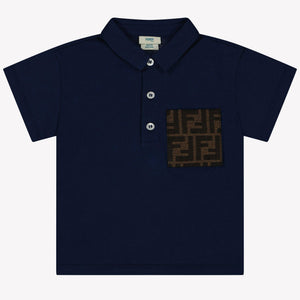Fendi Baby Boys Polo  Navy