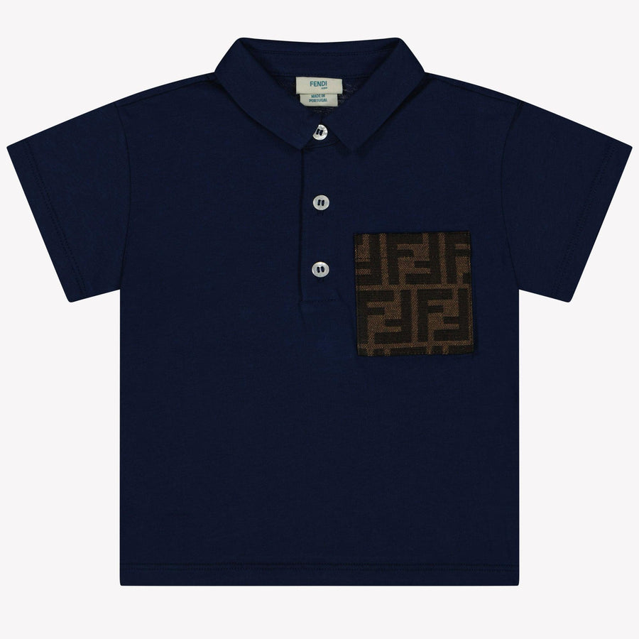 Fendi Baby Boys Polo  Navy