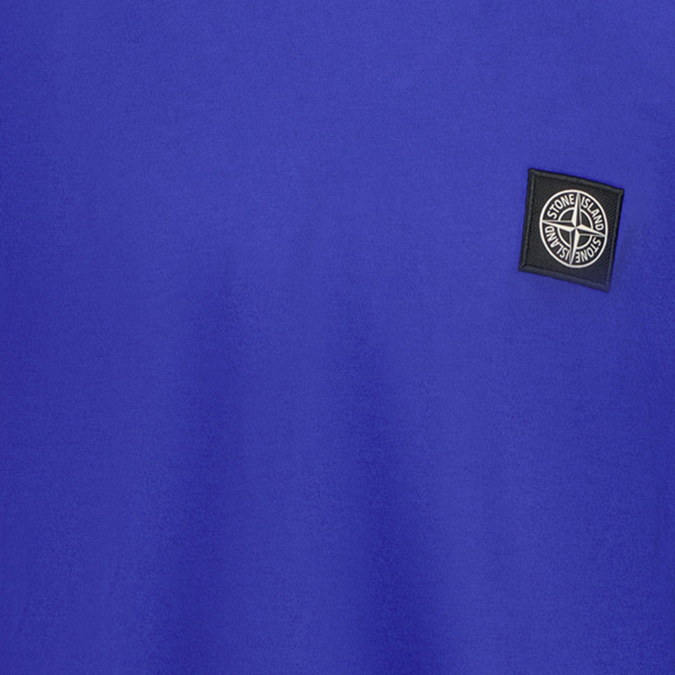 Stone Island Jongens T-shirt Cobalt Blauw