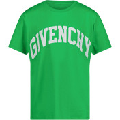 Givenchy Children's Boys Tシャツグリーン