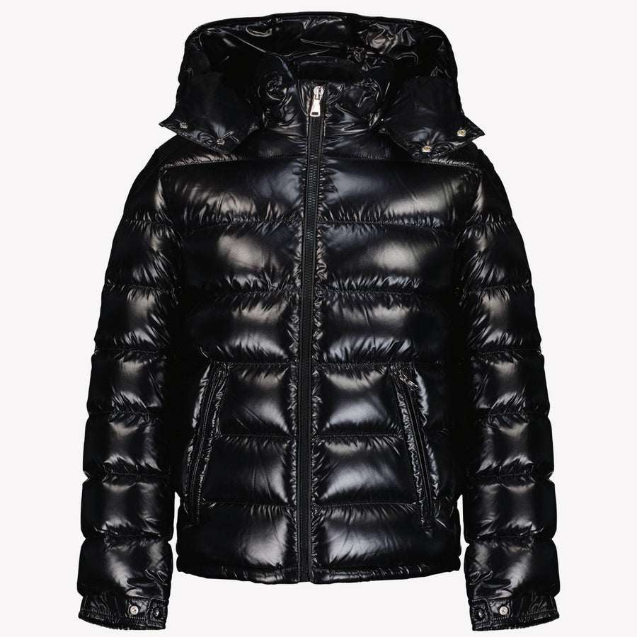 MONCLER MAYA サイズ1 ブラック Black Moncler Maya Hooded Short Down Jacket - Short Down Jackets