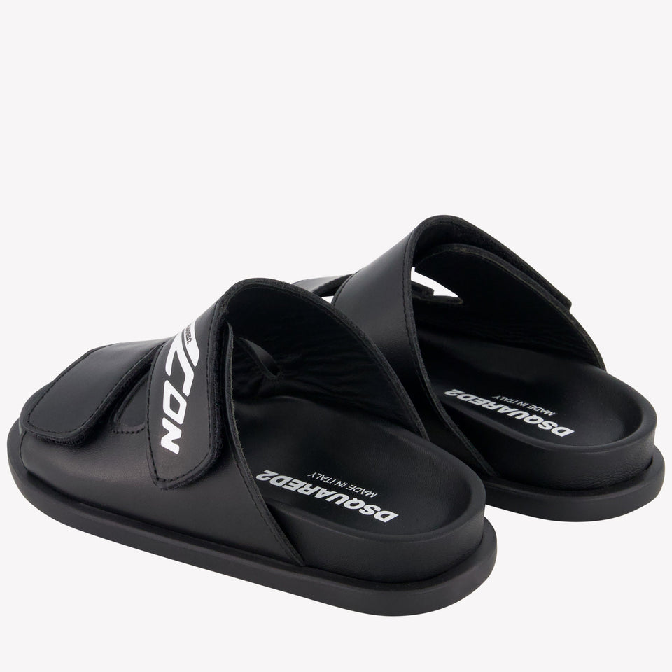 Dsquared2 Unisex Slippers In Zwart