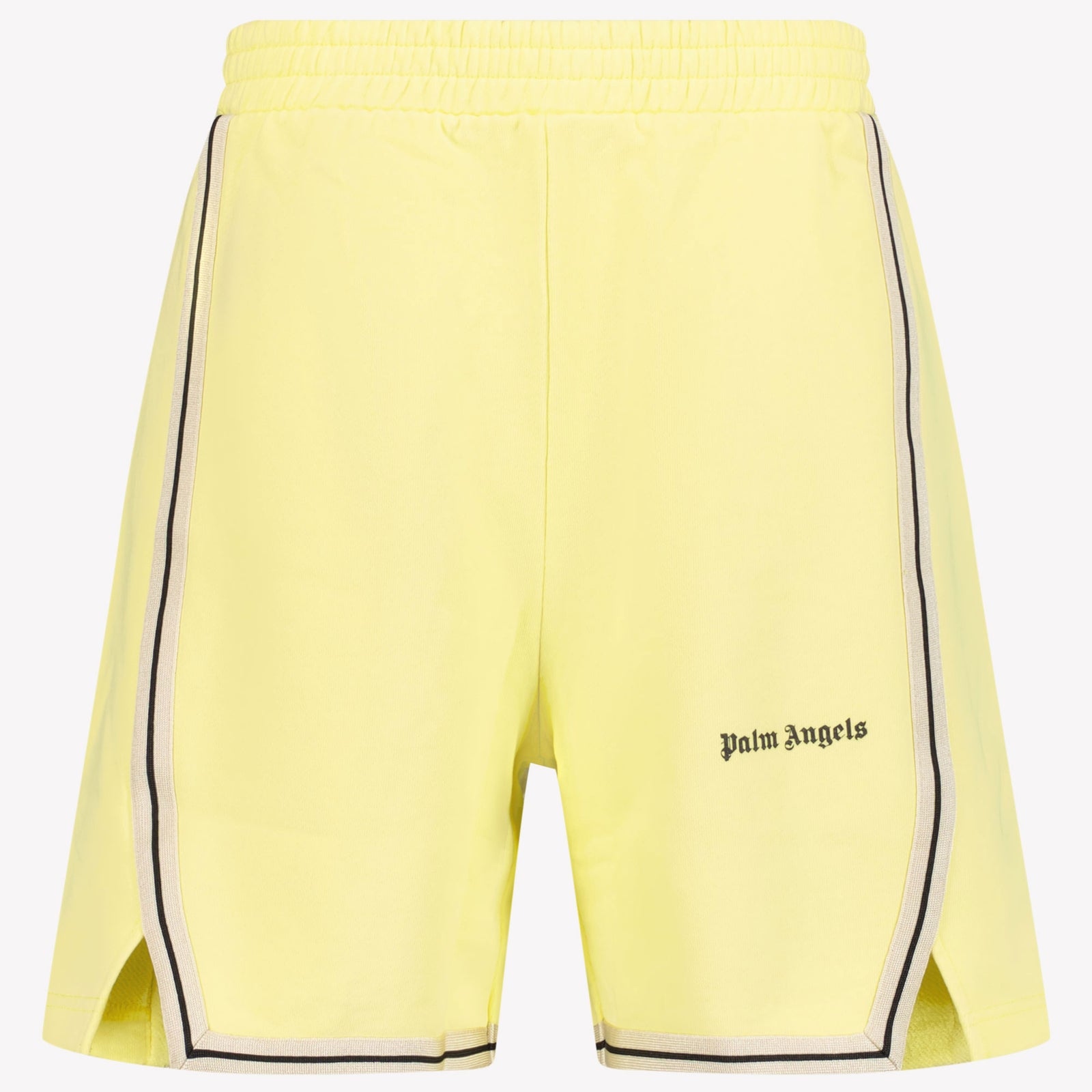 Palm Angels Kids Boys Shorts In Yellow