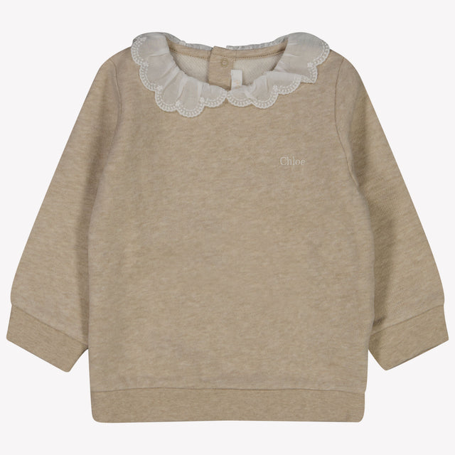 Chloé Baby Meisjes Trui Beige