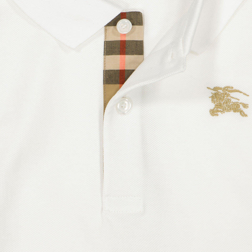 Burberry Johane children's boys polo White