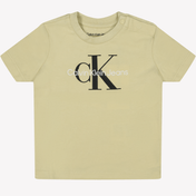 Calvin Klein Baby Unisex T-Shirt Işık Bej