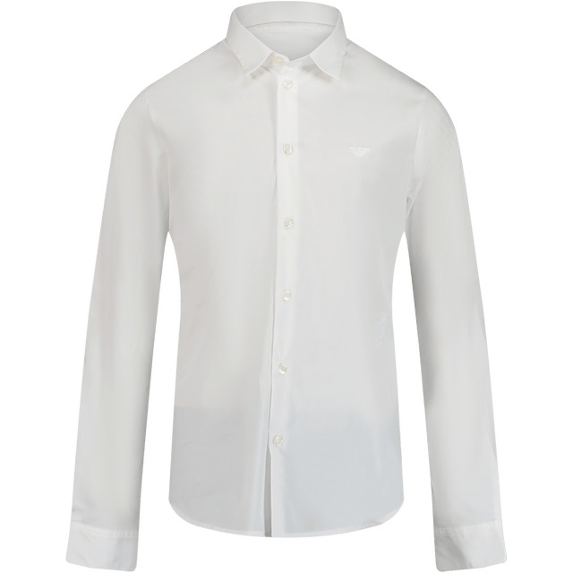 Armani Kinder Jongens Blouse Wit