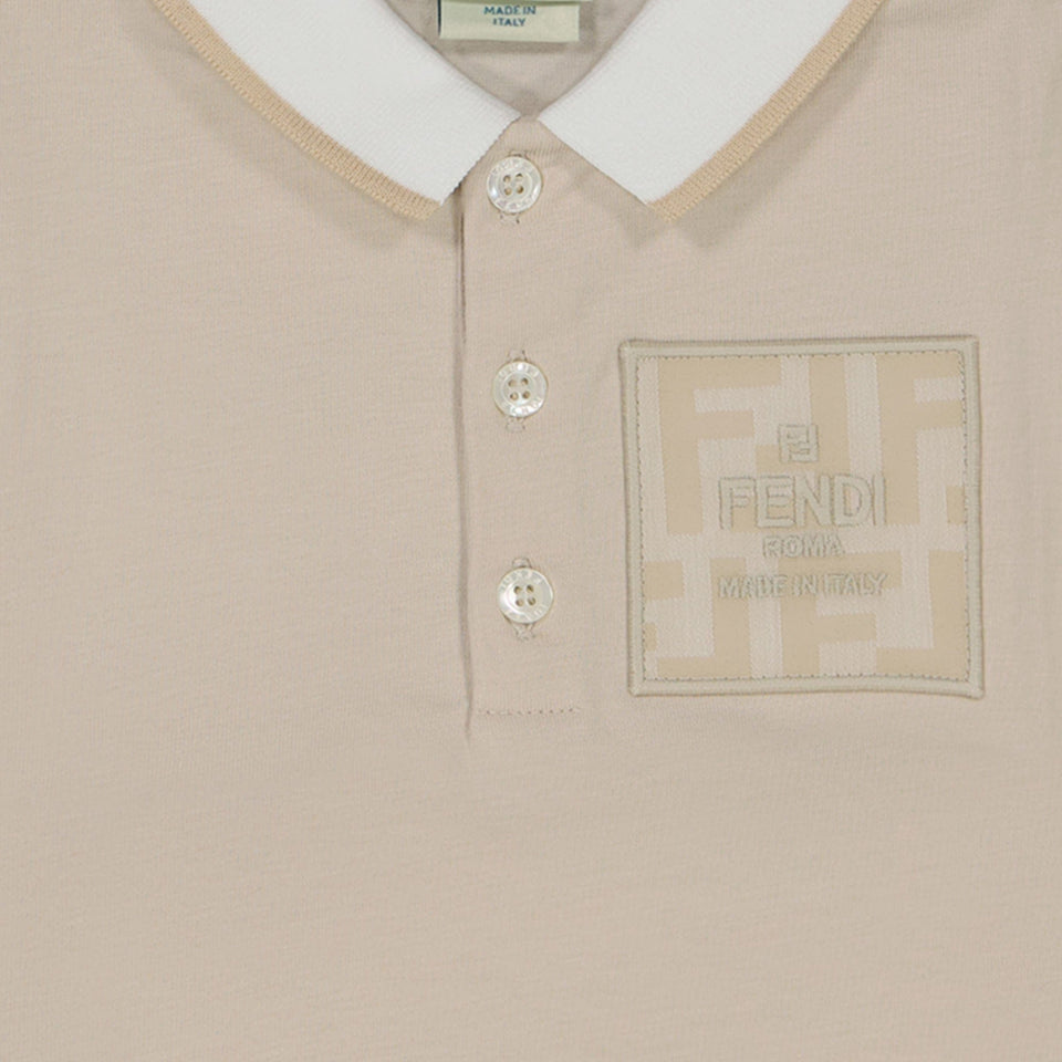 Fendi Baby Jongens Polo Licht Beige