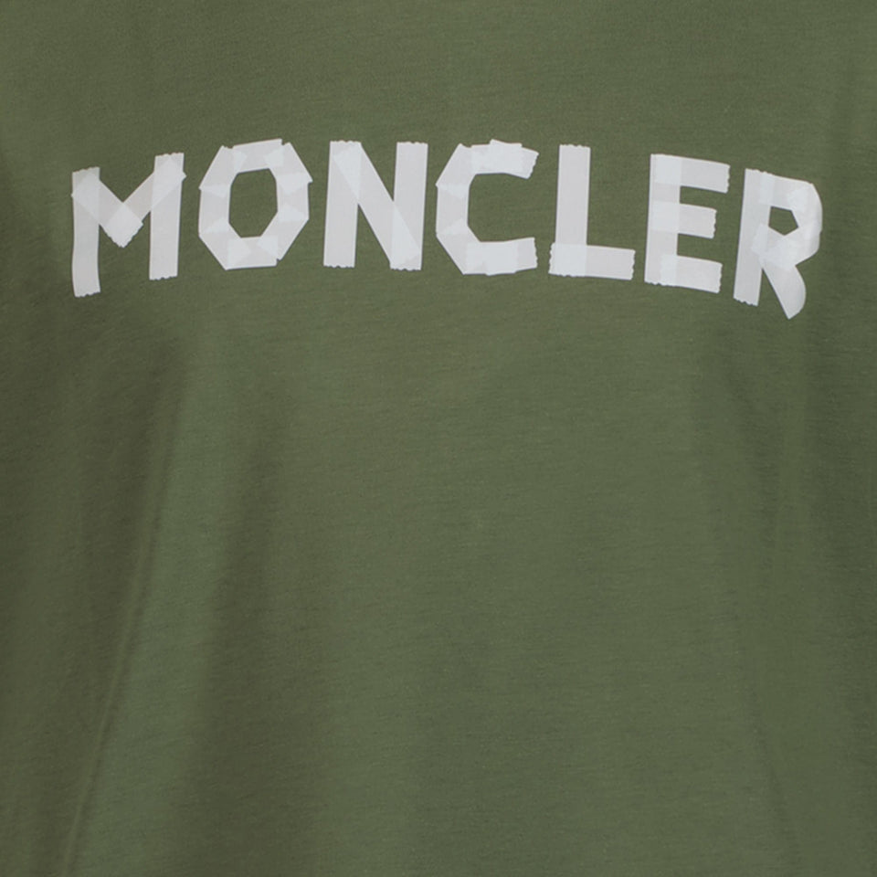 Moncler Kinder Jongens T-Shirt Army
