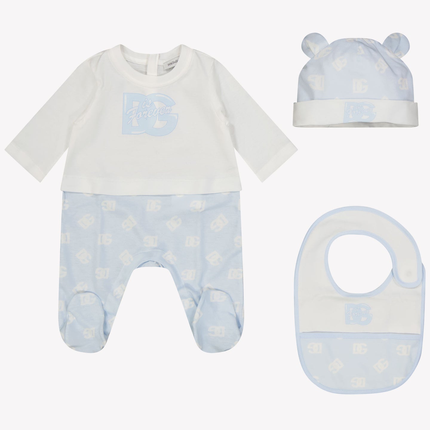 Dolce & Gabbana Baby boys box suit Light Blue