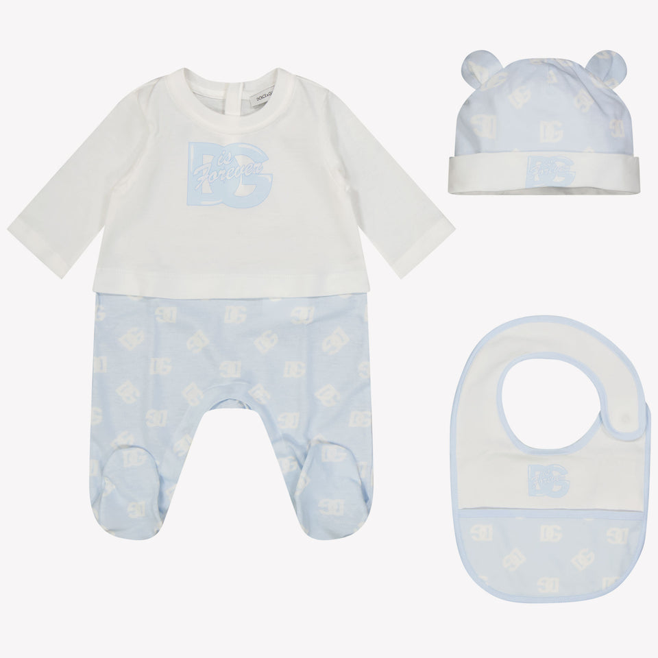 Dolce & Gabbana Baby Boys Playsuit Light Blue