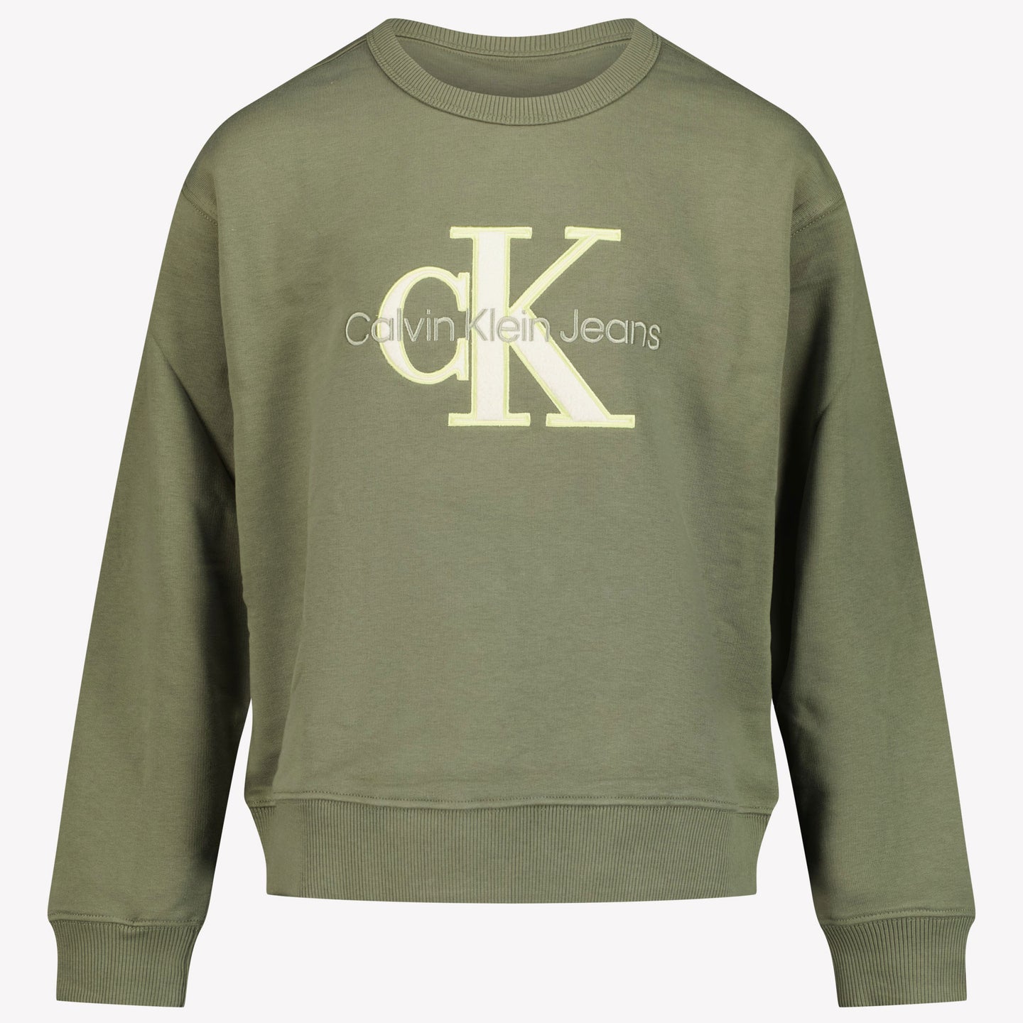 Calvin Klein Kinder Jongens Trui Olijf Groen