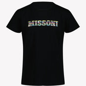 Missoni Kids Girls T-Shirt Black