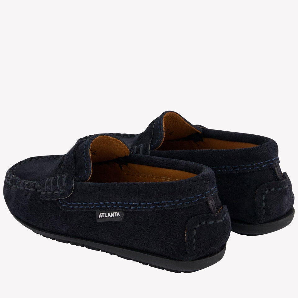 Atlanta Moccasin Unisex Shoes In Navy