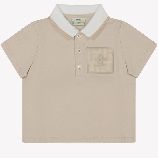 Fendi Baby Jongens Polo Licht Beige 3 mnd