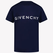 Givenchy 男の子Tシャツ濃い青