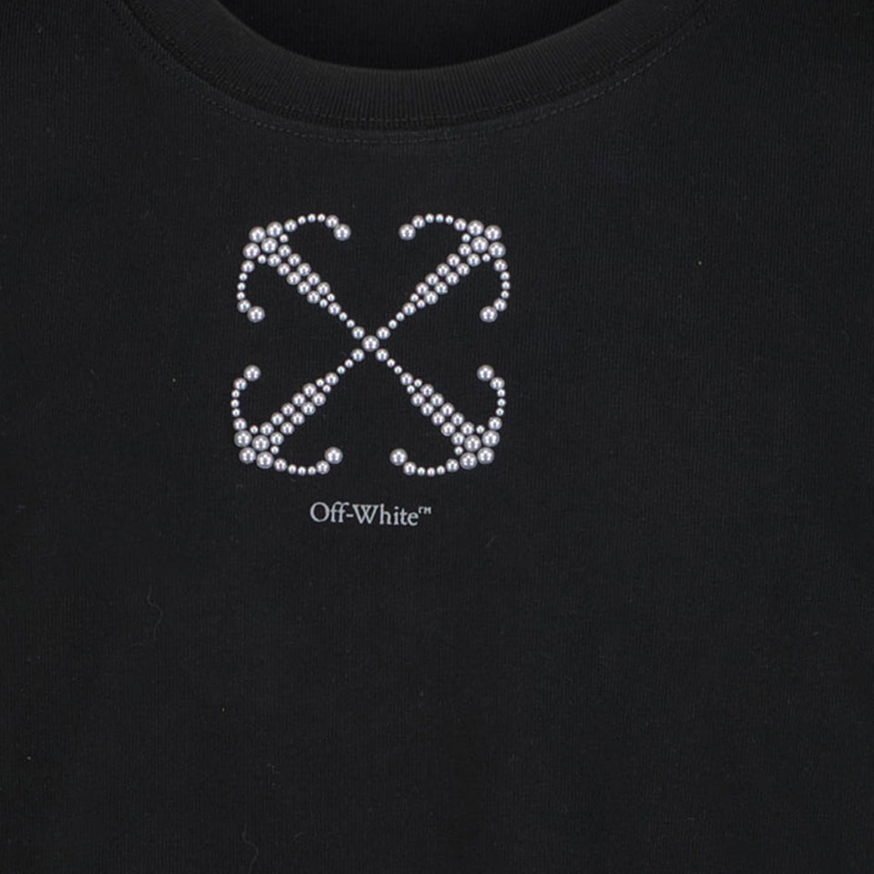 Off-White Kinder Meisjes T-Shirt In Zwart