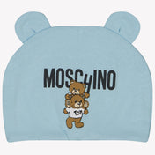 Moschino 赤ちゃんユニセックスハットライトブルー