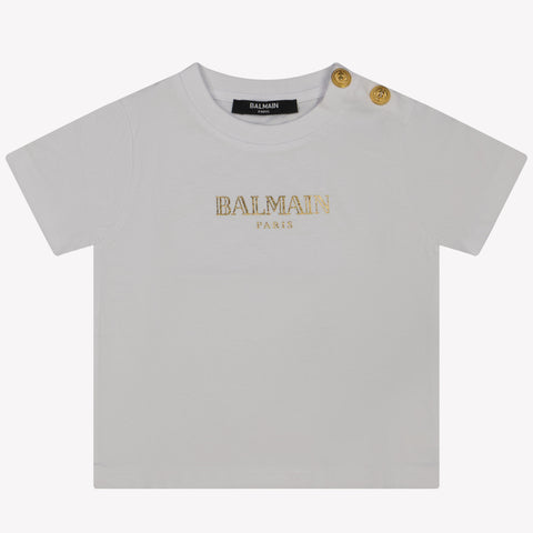 Balmain Baby Girls T-shirt White