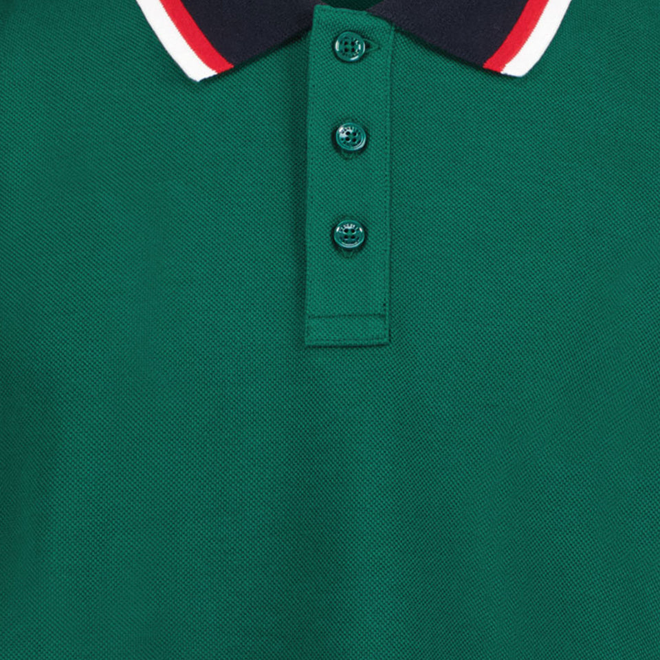 Moncler Kinder Jongens Polo In Groen