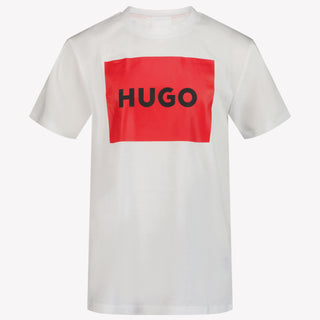 HUGO Kinder Jongens T-shirt Wit