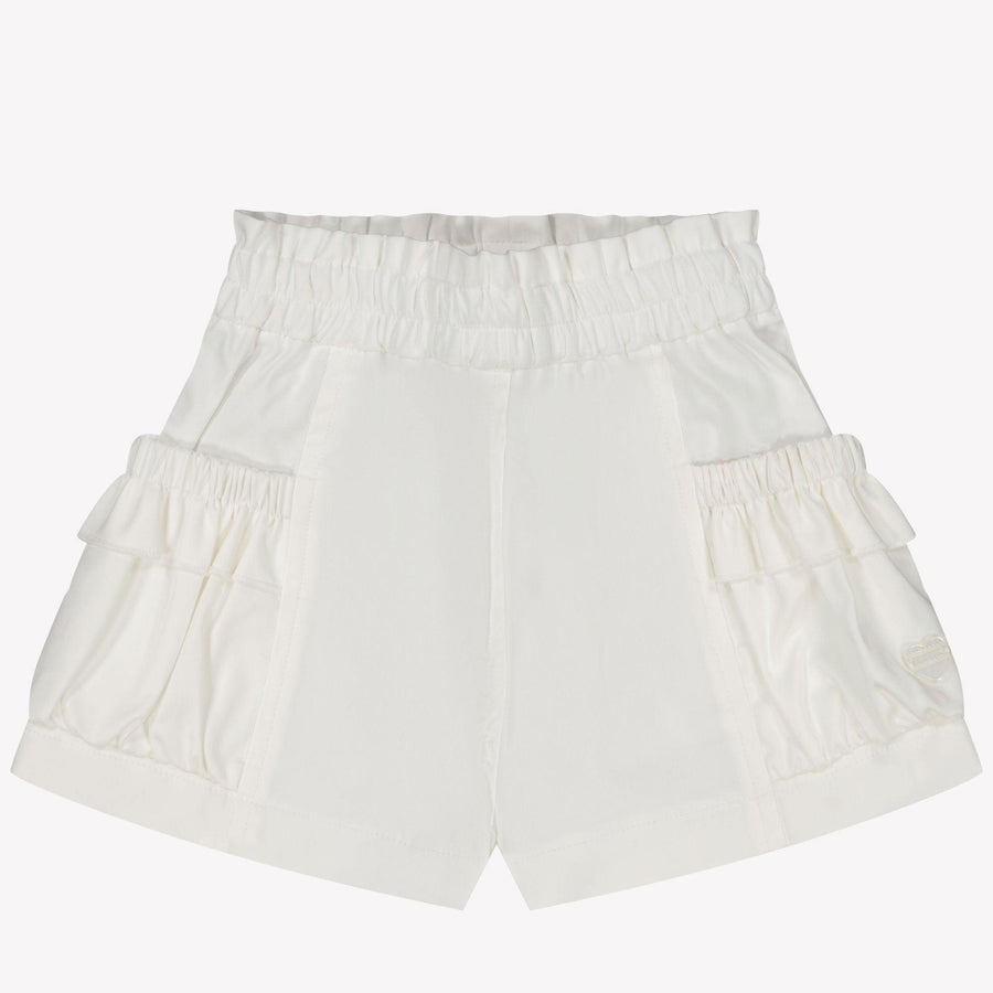 Monnalisa Baby Girls Shorts  White