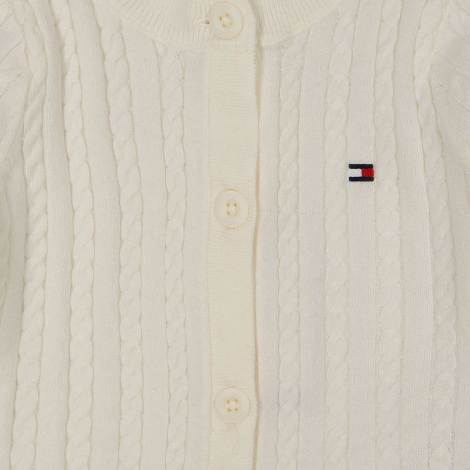 Tommy Hilfiger Baby Girls Cardigan OffWhite