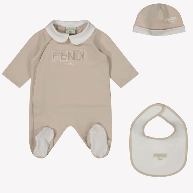 Fendi Baby unisex box suit Beige