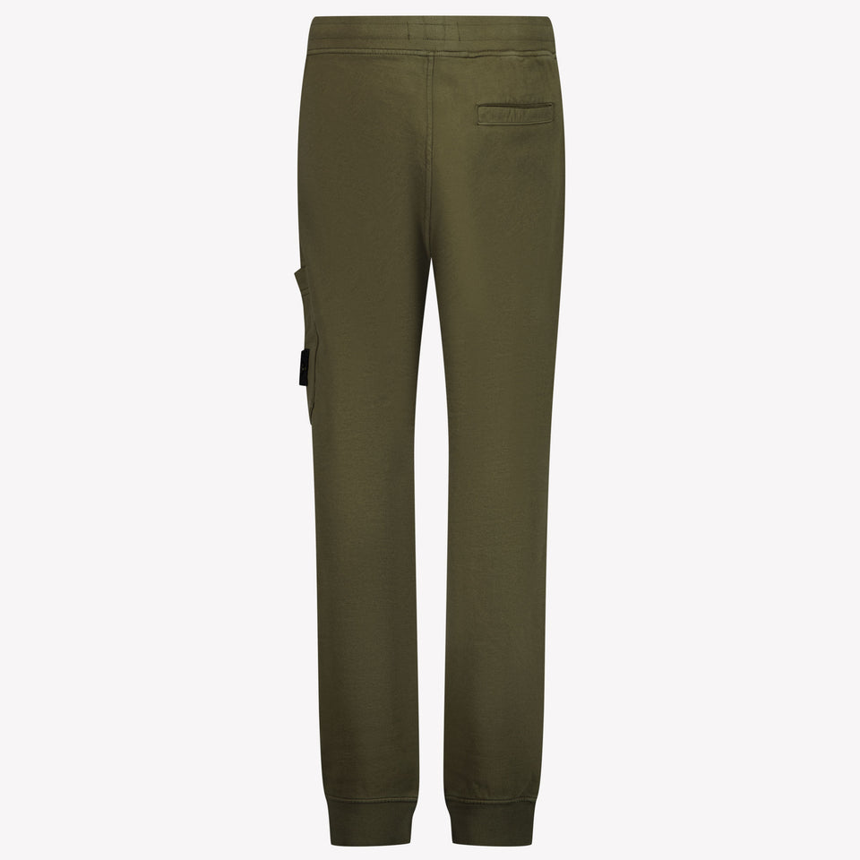 Stone Island Kids Boys in Trousers Army