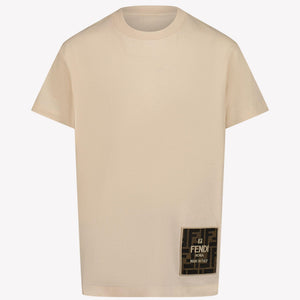 Fendi Unisex T-Shirt Beige