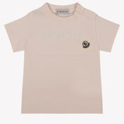 Moncler Baby Girls T-Shirt in Light Pink