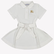 Burberry Astrid Baby Meisjes Jurk In Wit