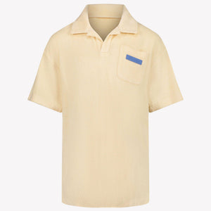 Palm Angels Kids Boys Polo  Light Beige
