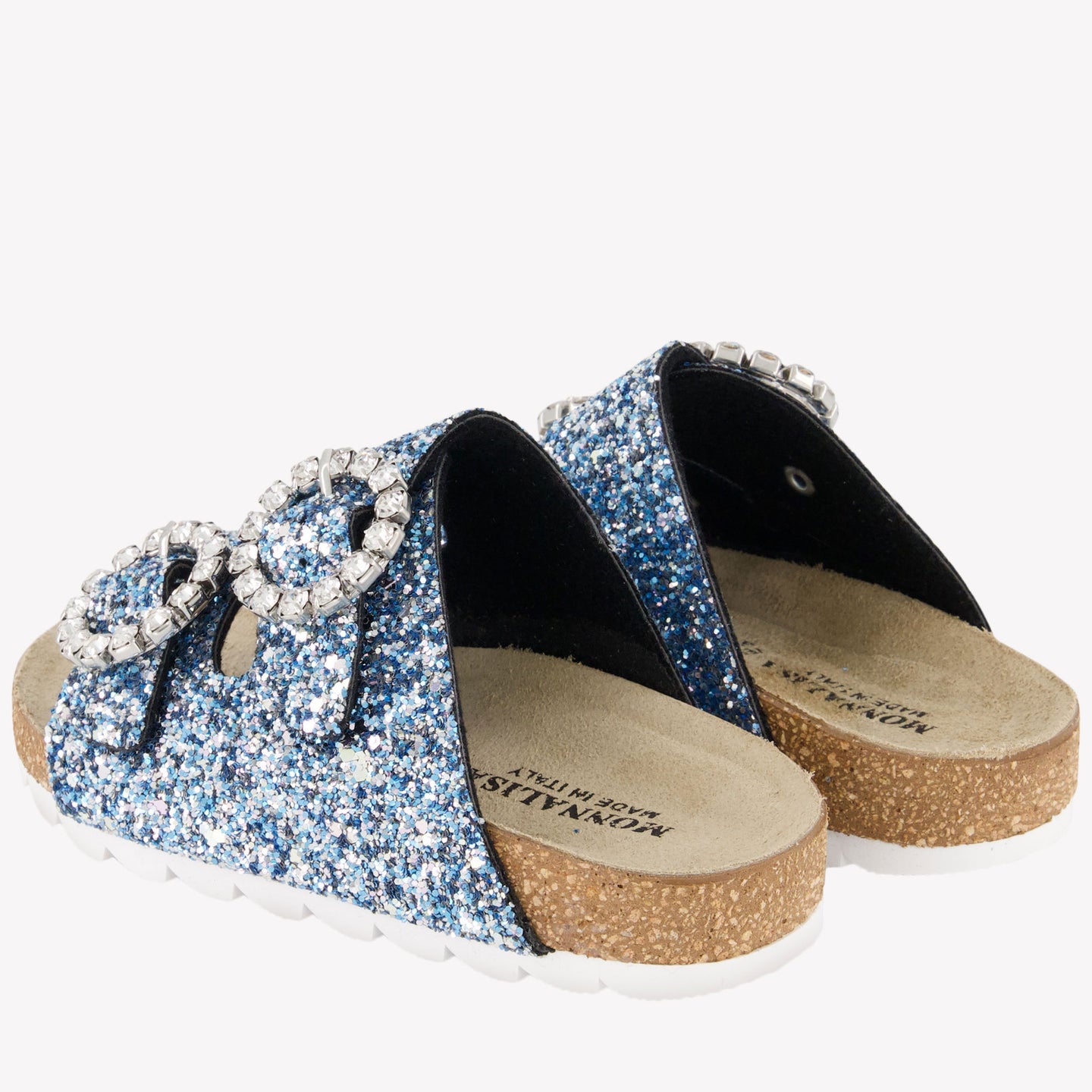 MonnaLisa Meisjes Slippers In Licht Blauw